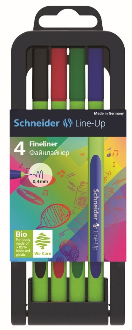 Cienkopis Schneider Line-Up, mix 0,4mm 4kol. (SR191094) Cienkopis Schneider Line-Up, mix 0,4mm 4kol. (SR191094)
