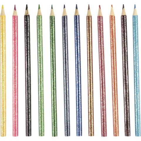 Kredki ołówkowe Fun&Joy BROKATOWE okrągłe 12 kol. 12 kol. Kredki ołówkowe Fun&Joy BROKATOWE okrągłe 12 kol. 12 kol.
