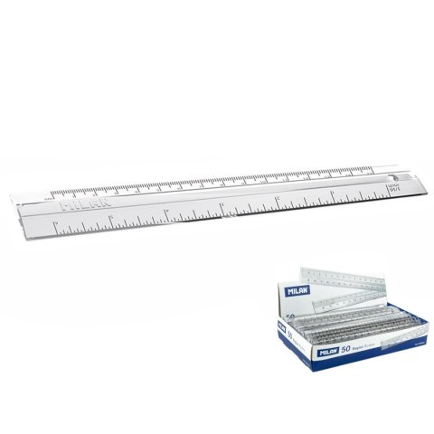 Linijka plastikowa Milan 15cm (350250) Linijka plastikowa Milan 15cm (350250)