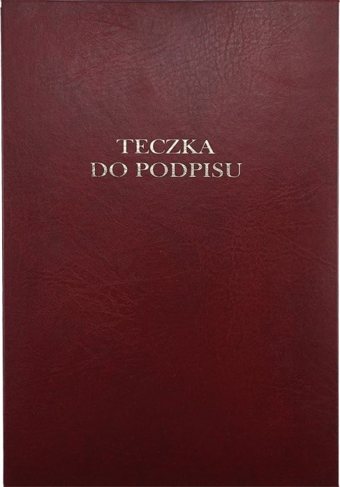 Teczka do podpisu Barbara A4 bordowy 12k. tektura pokryta folią (1822211) Teczka do podpisu Barbara A4 bordowy 12k. tektura pokryta folią (1822211)