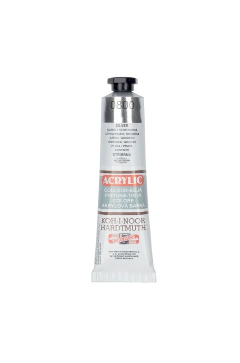 Farba akrylowa Koh-I-Noor srebrna kolor: Srebrny 40ml (0800) Farba akrylowa Koh-I-Noor srebrna kolor: Srebrny 40ml (0800)