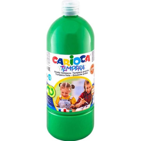 Farba tempera Carioca kolor: zielona jasna 1000ml 1 kolor. (170-1866) Farba tempera Carioca kolor: zielona jasna 1000ml 1 kolor. (170-1866)