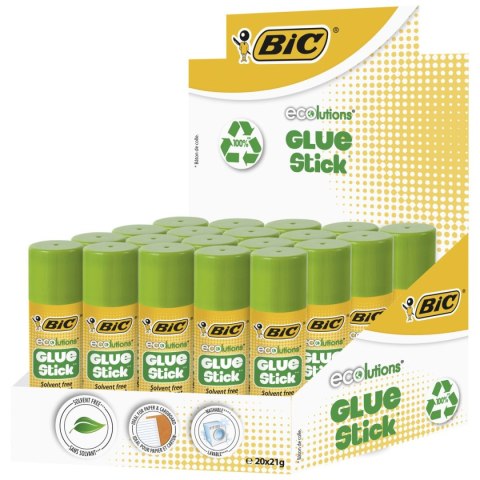 Klej w sztyfcie Bic Ecolutions 21g 21g (8923451) Klej w sztyfcie Bic Ecolutions 21g 21g (8923451)