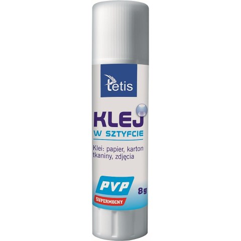Klej w sztyfcie Tetis PVP 8g (BG112-E) Klej w sztyfcie Tetis PVP 8g (BG112-E)