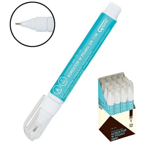 Korektor w długopisie (piórze) Grand 7ml (GR-11M) Korektor w długopisie (piórze) Grand 7ml (GR-11M)