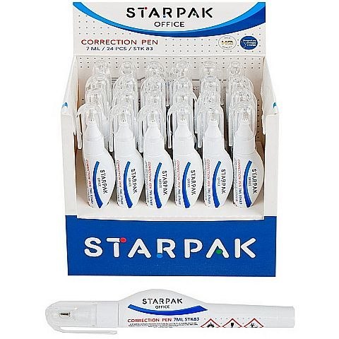 Korektor w długopisie (piórze) Starpak 7ml (222505) Korektor w długopisie (piórze) Starpak 7ml (222505)