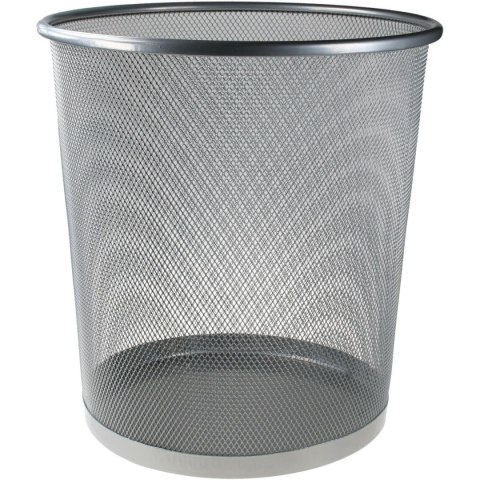 Kosz na śmieci Titanum metalowy 16l - wys. 28 cm, Ø 26,5 cm srebrny (M-101S) Kosz na śmieci Titanum metalowy 16l - wys. 28 cm, Ø 26,5 cm srebrny (M-101S)