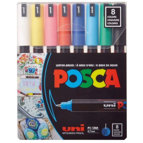 Marker specjalistyczny Posca PC-1MR/8 5906340928309, (różne) 0,07mm igłowa końcówka (194465) Marker specjalistyczny Posca PC-1MR/8 5906340928309, (różne) 0,07mm igłowa końcówka (194465)
