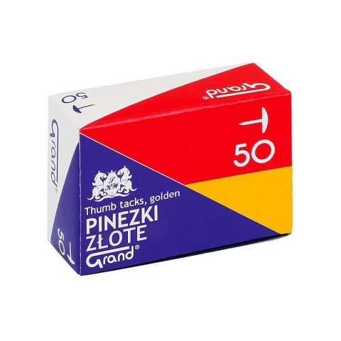 Pinezki Grand kolor: złoty 50 szt (G50) Pinezki Grand kolor: złoty 50 szt (G50)