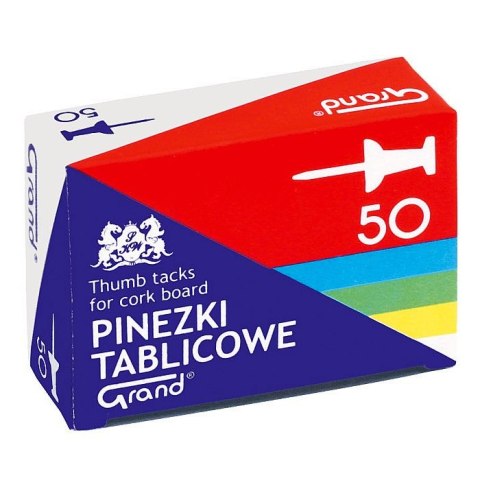 Pinezki Grand tablicowe kolor: mix 50 szt (110-1657) Pinezki Grand tablicowe kolor: mix 50 szt (110-1657)