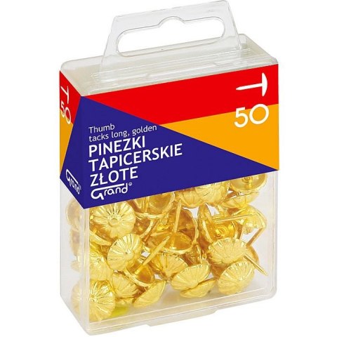 Pinezki Grand tapicerskie kolor: złoty 50 szt (110-1482) Pinezki Grand tapicerskie kolor: złoty 50 szt (110-1482)