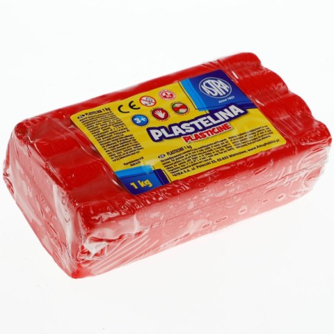 Plastelina Astra 1 kol. czerwona 1000g Plastelina Astra 1 kol. czerwona 1000g