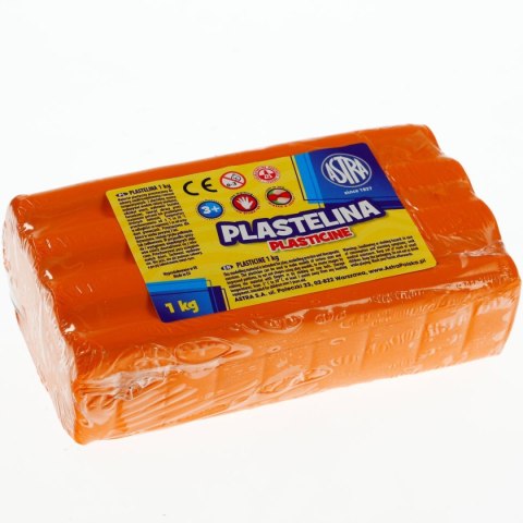 Plastelina Astra 1 kol. pomarańczowa 1000g Plastelina Astra 1 kol. pomarańczowa 1000g