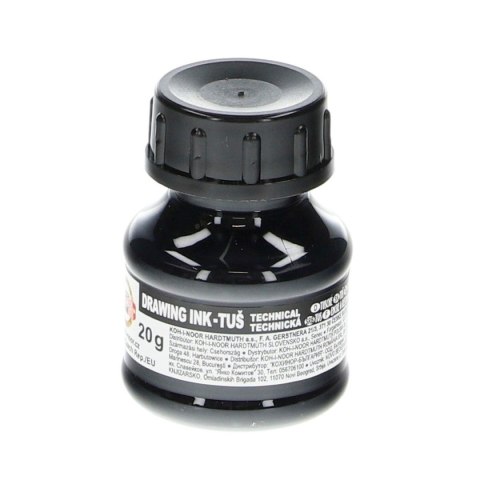 Tusz kreślarski Koh-I-Noor kolor: czarny 20ml (141722) Tusz kreślarski Koh-I-Noor kolor: czarny 20ml (141722)
