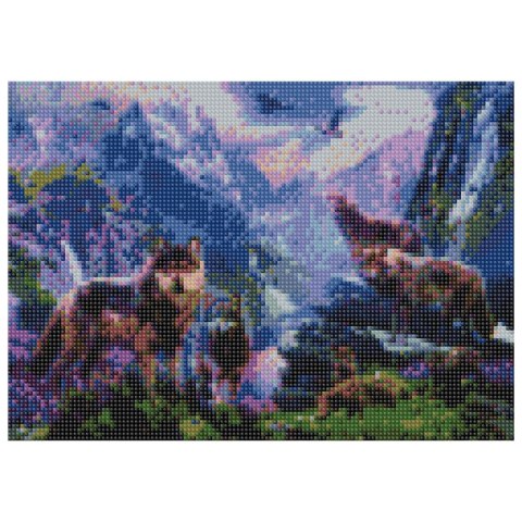 Zestaw kreatywny Flamingo Line Diamentowa mozaika 30x40cm Wilki 1 (TBS04848-04) Zestaw kreatywny Flamingo Line Diamentowa mozaika 30x40cm Wilki 1 (TBS04848-04)