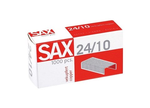Zszywki 24/10 Sax miedziane 1000 szt (ISAX24/10) Zszywki 24/10 Sax miedziane 1000 szt (ISAX24/10)