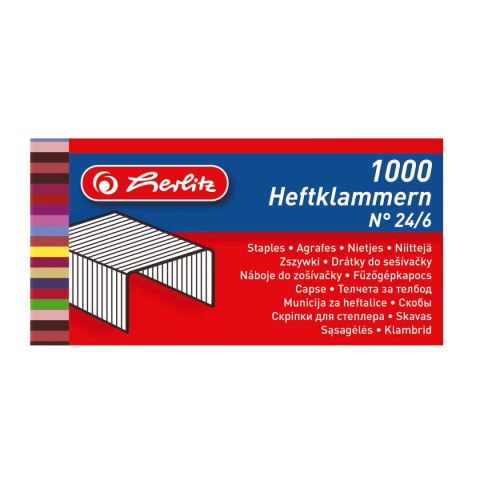 Zszywki 24/6 Herlitz 1000 szt (8760514) Zszywki 24/6 Herlitz 1000 szt (8760514)