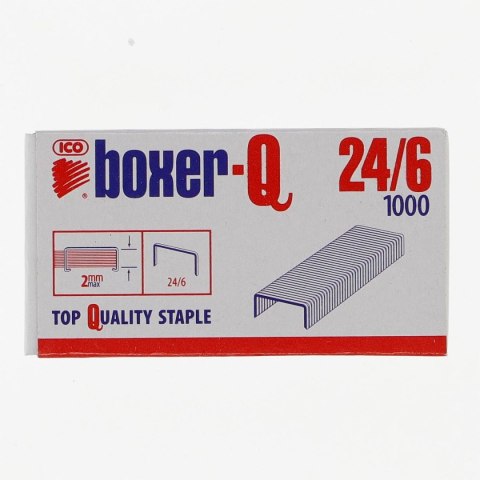 Zszywki 24/6 Ico Boxer 1000 szt (ISAXBQ24/6) Zszywki 24/6 Ico Boxer 1000 szt (ISAXBQ24/6)