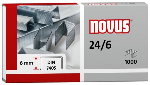 Zszywki 24/6 Novus 1000 szt Zszywki 24/6 Novus 1000 szt