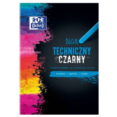 Blok techniczny Oxford Oxford A3 czarny 210g 10k (400093235) Blok techniczny Oxford Oxford A3 czarny 210g 10k (400093235)