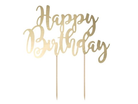 Dekoracja na tort Partydeco topper na tort Happy Birthday 22,5cm (KPT11-019M) Dekoracja na tort Partydeco topper na tort Happy Birthday 22,5cm (KPT11-019M)