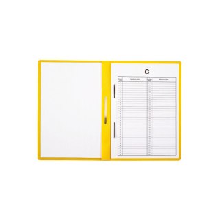 Skoroszyt Biurfol A4 żółty PVC PCW