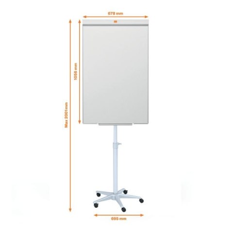 Tablica flipchart Nobo Classic Steel mobilny [mm:] 1000x675 (1902386)