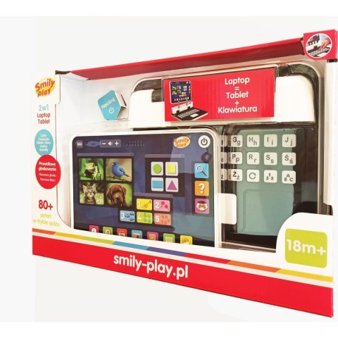 Zabawka edukacyjna Smily Play laptop i tablet 2w1 (SP83680) Zabawka edukacyjna Smily Play laptop i tablet 2w1 (SP83680)