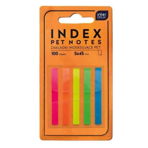 Zakładka indeksująca Interdruk PET NEON 5902277346223 100k (45mmm) Zakładka indeksująca Interdruk PET NEON 5902277346223 100k (45mmm)