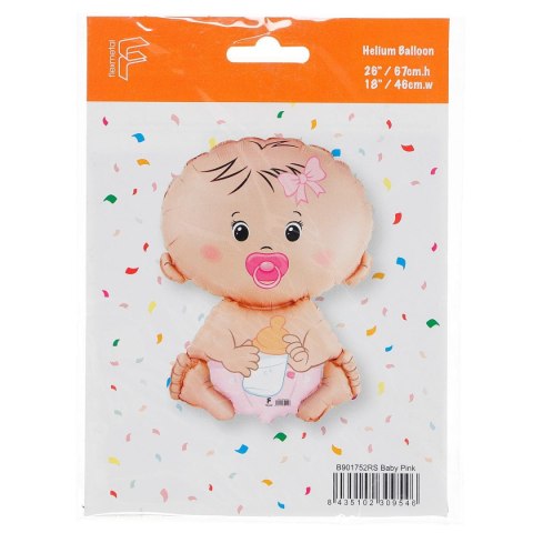 Balon foliowy Godan Bobas Dziewczynka, pakowany 24cal (B901752) Balon foliowy Godan Bobas Dziewczynka, pakowany 24cal (B901752)