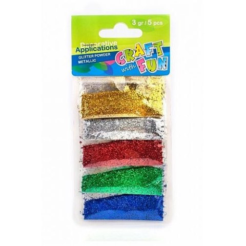 Brokat Craft with Fun kolor: mix 5 kolor. (283999) Brokat Craft with Fun kolor: mix 5 kolor. (283999)