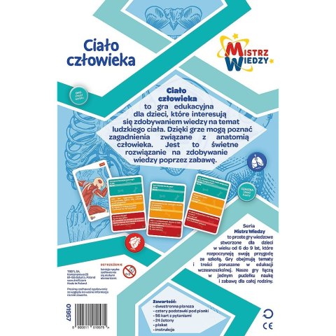 Gra edukacyjna Trefl Mistrz Wiedzy Ciało człowieka (01957) Gra edukacyjna Trefl Mistrz Wiedzy Ciało człowieka (01957)