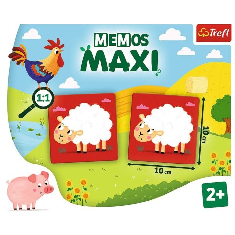 Gra pamięciowa Trefl Memos Maxi Zwierzątka farma (02266) Gra pamięciowa Trefl Memos Maxi Zwierzątka farma (02266)