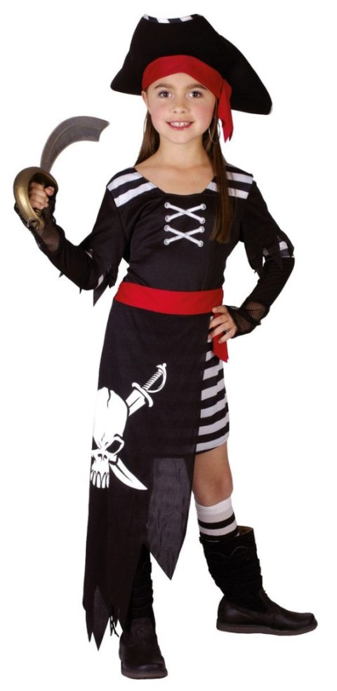 Kostium Arpex dziecięcy - Piratka z kapeluszem - rozmiar S (SD2937-S-5204) Kostium Arpex dziecięcy - Piratka z kapeluszem - rozmiar S (SD2937-S-5204)