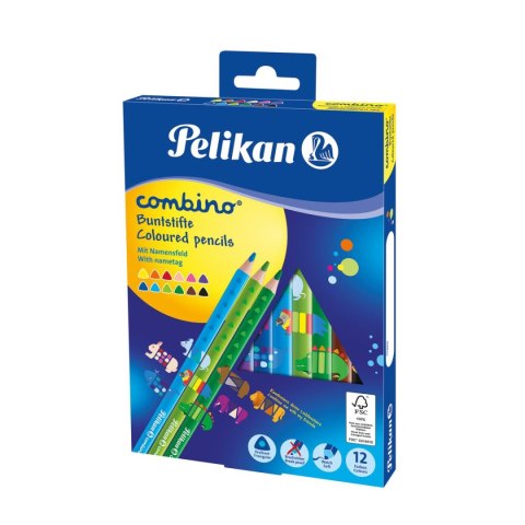 Kredki ołówkowe Pelikan Combino 12 kol. (811194) Kredki ołówkowe Pelikan Combino 12 kol. (811194)