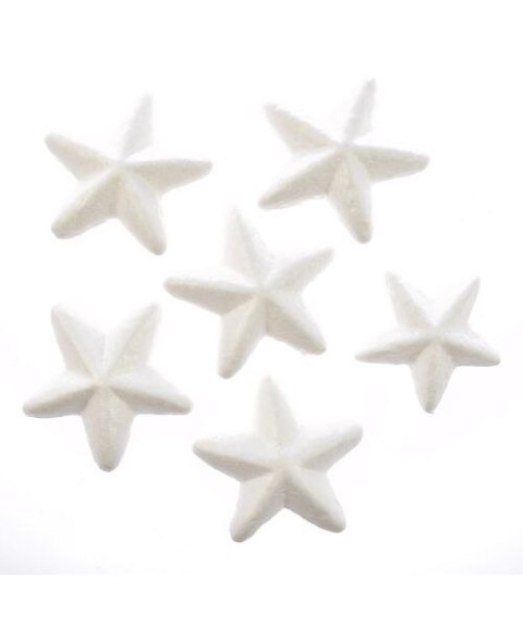 Ozdoba styropianowa Arpex gwiazdki 7 cm, 6 szt. (BN0530) Ozdoba styropianowa Arpex gwiazdki 7 cm, 6 szt. (BN0530)
