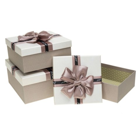 Pudełko na prezent Rozette (PUG-22168-KW set 3 pcs) Pudełko na prezent Rozette (PUG-22168-KW set 3 pcs)