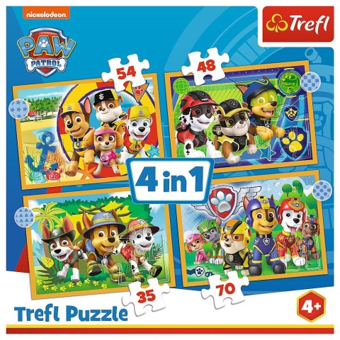 Puzzle Trefl 4w1 el. (34395) Puzzle Trefl 4w1 el. (34395)