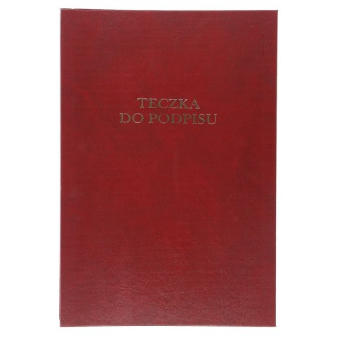 Teczka do podpisu Barbara A4 bordowy 8k. tektura pokryta folią (1822200) Teczka do podpisu Barbara A4 bordowy 8k. tektura pokryta folią (1822200)
