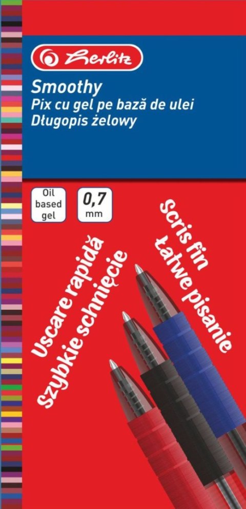 Długopis Herlitz Smoothy czarne 0,7mm (9476490) Długopis Herlitz Smoothy czarne 0,7mm (9476490)
