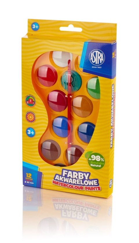 Farby akwarelowe Astra 12 kolor. Farby akwarelowe Astra 12 kolor.
