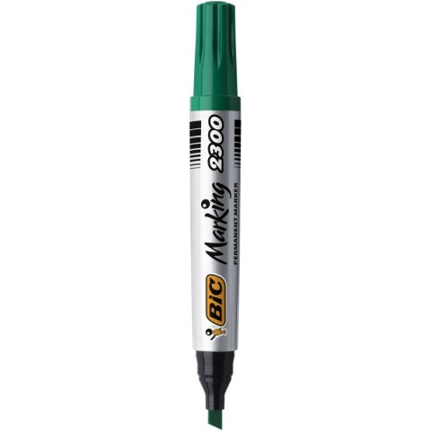Marker permanentny Bic Marking 2300, zielony 3,7-5,5mm ścięta końcówka (8209233) Marker permanentny Bic Marking 2300, zielony 3,7-5,5mm ścięta końcówka (8209233)