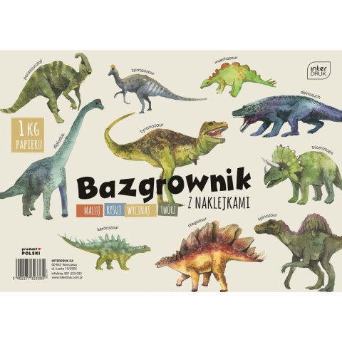 Zestaw plastyczny Interdruk Dinozaury 5902277323385 (A4) Zestaw plastyczny Interdruk Dinozaury 5902277323385 (A4)