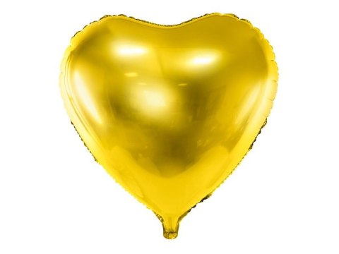 Balon foliowy Partydeco Serce, 45cm, złoty 18cal (FB9M-019) Balon foliowy Partydeco Serce, 45cm, złoty 18cal (FB9M-019)