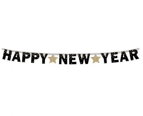 Girlanda Godan Happy New Year - Złote gwiazdki, 180 cm (PF-GNYG) Girlanda Godan Happy New Year - Złote gwiazdki, 180 cm (PF-GNYG)