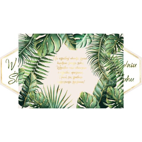Kartka składana Henry Karnet A5 SLUB ROZ MONSTERA A5 (5907465669061) Kartka składana Henry Karnet A5 SLUB ROZ MONSTERA A5 (5907465669061)