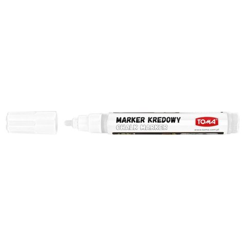 Marker specjalistyczny Toma biały kredowy, biały 4,5mm okrągła końcówka (To-292) Marker specjalistyczny Toma biały kredowy, biały 4,5mm okrągła końcówka (To-292)