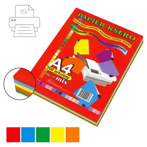 Papier kolorowy Protos A4 mix 80g Papier kolorowy Protos A4 mix 80g