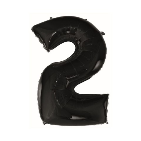 Balon foliowy Godan cyfra 2 CZARNA 45cal (FG-C85CZ2) Balon foliowy Godan cyfra 2 CZARNA 45cal (FG-C85CZ2)
