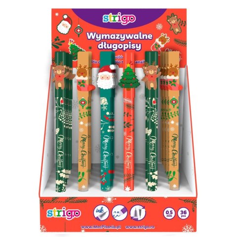 Długopis wymazywalny Strigo Chrisymas wymazywalny niebieski niebieski 0,5mm (SSC200) Długopis wymazywalny Strigo Chrisymas wymazywalny niebieski niebieski 0,5mm (SSC200)